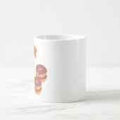 Geben Sie Schokolade und Weißschokolade Donut auf Kaffeetasse (Mittel)