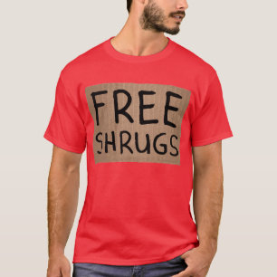 Geben Sie Shrugs-Pappzeichen frei T-Shirt