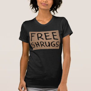 Geben Sie Shrugs-Pappzeichen frei T-Shirt