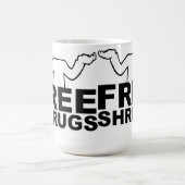 Geben Sie Shrugs-Tasse frei Kaffeetasse (Mittel)
