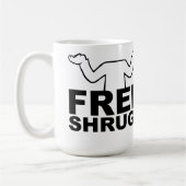 Geben Sie Shrugs-Tasse frei Kaffeetasse (Links)
