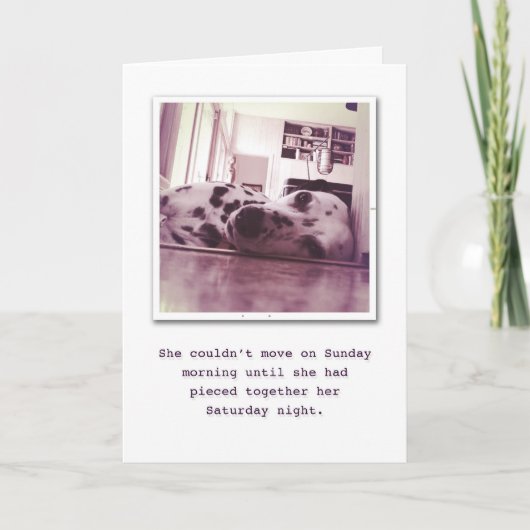 Geben Sie sich auf Ihrem Geburtstag hin Karte (Vorderseite)