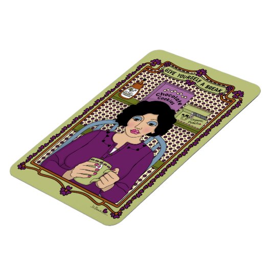 Geben Sie sich ein Break_A_4x6 Kühlschrank Magnet (Linke Seite)