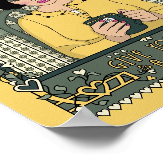 Geben Sie sich ein Break_C_8x10 Poster (Ecke)