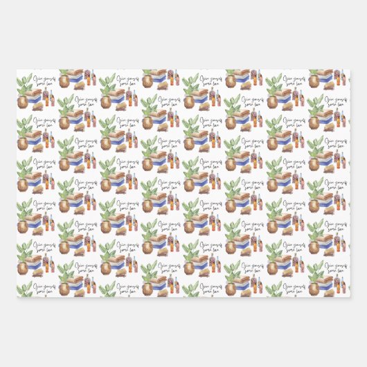 Geben Sie sich ein paar Liebe-Papierblätter Geschenkpapier Set (Vorderseite 3)