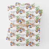 Geben Sie sich ein paar Liebe-Papierblätter Geschenkpapier Set (Beispiel)