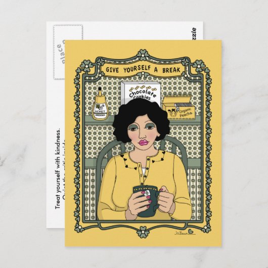 Geben Sie sich eine Break_C_ Postkarte (Vorne/Hinten)