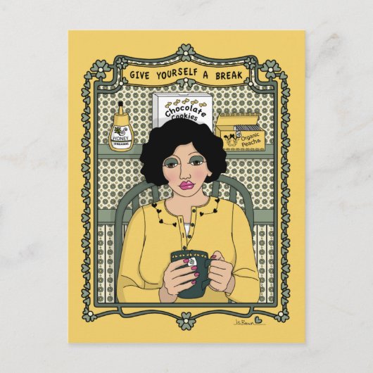 Geben Sie sich eine Break_C_ Postkarte (Vorderseite)