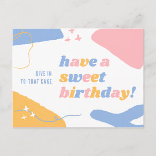 GEBEN SIE SICH IN DIESEN KUCHEN EIN POSTKARTE