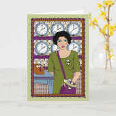 Geben Sie sich Zeit_A_Grußkarte Karte (Gelbe Blume)