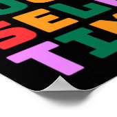Geben Sie sich Zeit Sticker Poster (Ecke)