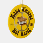 Geben Sie S'mores Frieden eine Möglichkeit Keramikornament (Rechts)