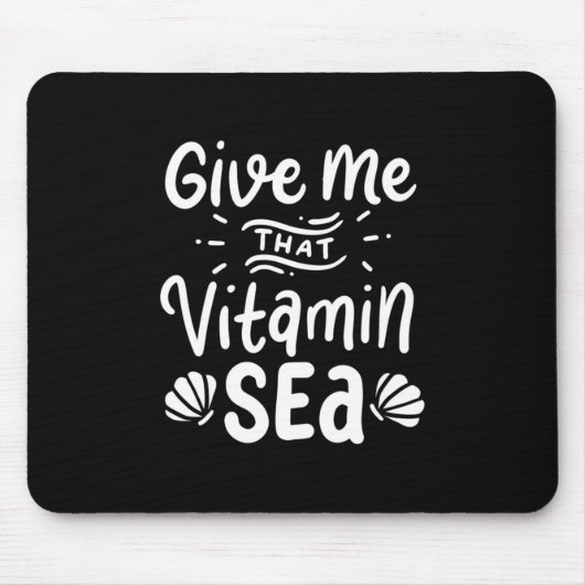 Geben Sie Swimmer, dass Vitamin Meer Mousepad (Vorne)