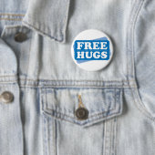 Geben Sie Umarmungen - Blau frei Button (Beispiel)
