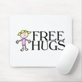 Geben Sie Umarmungen frei Mousepad (Mit Mouse)