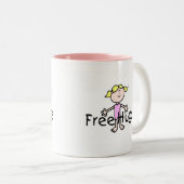 Geben Sie Umarmungen frei Zweifarbige Tasse (VorderseiteRechts)