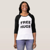 Geben Sie Umarmungs-FrauenRaglan frei T-Shirt (Vorne ganz)