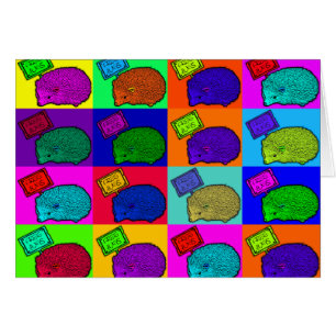 Geben Sie Umarmungs-Igels-bunte Pop-Kunst Popart