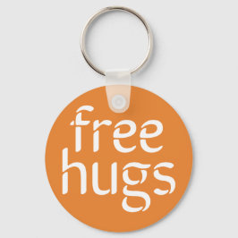 Geben Sie Umarmungs-Knopf Keychain frei Schlüsselanhänger