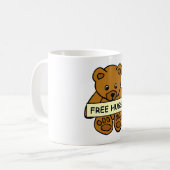 Geben Sie Umarmungs-Tasse frei Kaffeetasse (Vorderseite Links)