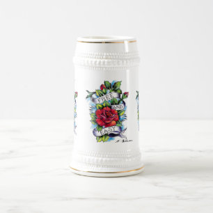 Geben Sie - und - einfaches Bier Stein. frei Bierglas