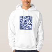 Geben Sie URL sofort generierten QR-Code ein | Nav Hoodie (Vorderseite)