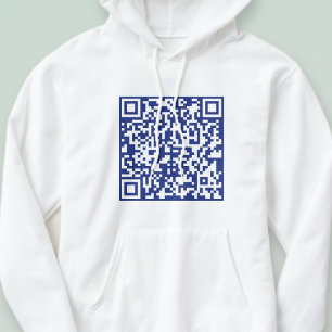 Geben Sie URL sofort generierten QR-Code ein   Nav Hoodie