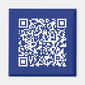 Geben Sie URL sofort generierten QR-Code ein | Nav Magnet (Vorne)