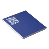 Geben Sie URL sofort generierten QR-Code ein | Nav Notizblock (angewinkelt)