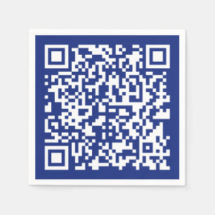 Geben Sie URL sofort generierten QR-Code ein   Nav Serviette