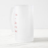 Geben Sie wie in der Bier-Tasse V2 frei Mattglas Bierglas (Vorderseite Links)