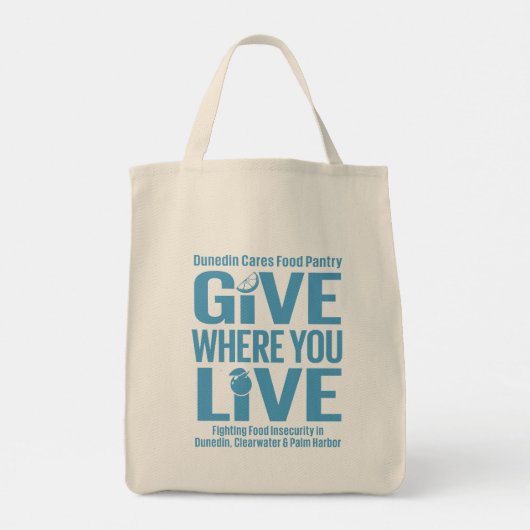 Geben Sie, wo Sie wohnen Tragetasche (Rückseite)