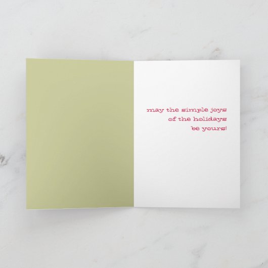 Geben und genießen feiertagskarte (Innenseite)