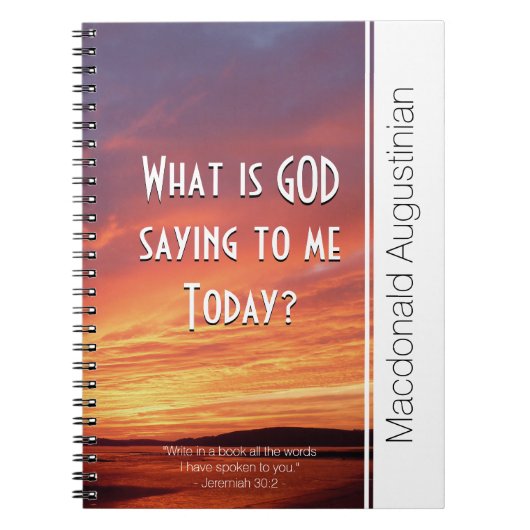 GEBEN, WAS IST GOTTES SPRICHWORT FÜR MICH HEUTE? e Notizblock (Vorderseite)