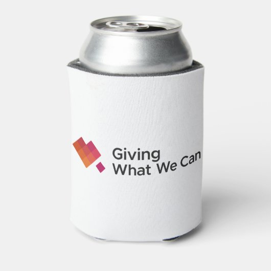 Geben, was wir Logo-weit geben können Dosenkühler (Kanne Rückseite)