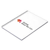 Geben, was wir Logo-weit geben können Notizblock (Linke Seite)