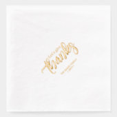 Geben wir Dankeschön Erntedank Party Personalisier Servietten Mit Folie (Vorderseite)