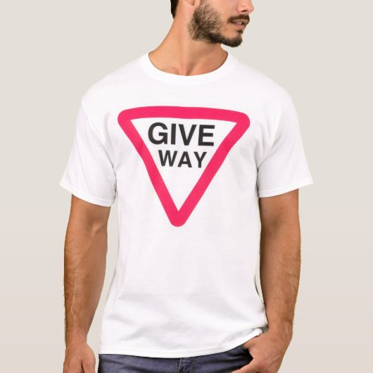 Geben Zeichen-Shirt nach T-Shirt (Vorderseite)