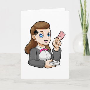 Geber beim Poker Karte