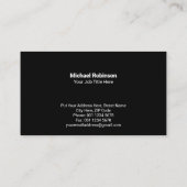 Geber | Unternehmen Fusionskontrolle Akquisitionsk Visitenkarte (Rückseite)