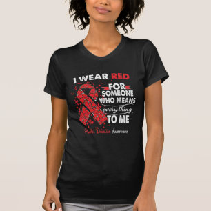 Geberverband für Thrombozyten Unterstützung Red  T-Shirt