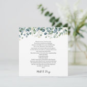 Gebet am Hochzeitstag Karte (Stehend Vorderseite)