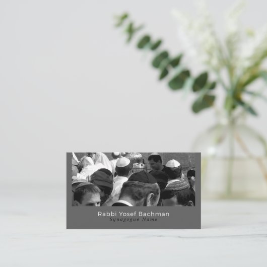 Gebet an der Synagoge, Judentum, religiöse Visitenkarte (Stehend Vorderseite)