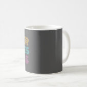 Gebet ändert Dinge Retro farbenfroh Christlich Kaffeetasse (VorderseiteRechts)