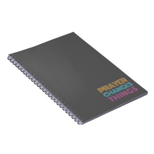 Gebet ändert Dinge Retro farbenfroh Christlich Notizblock (Rechte Seite)