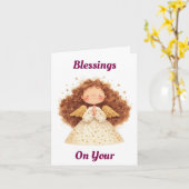 Gebet Angel Geburtstagskarte Karte (Gelbe Blume)