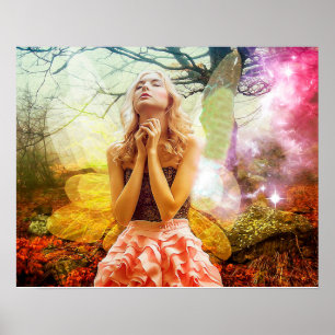 Gebet Angel Poster Schöne Kunstwerke und Farben