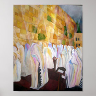 Gebet auf der Mauer Poster