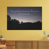 Gebet bei Sonnenaufgang Leinwanddruck (Insitu (Wohnzimmer))