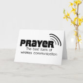 Gebet beste Form der Kommunikation Grußkarte Karte (Gelbe Blume)